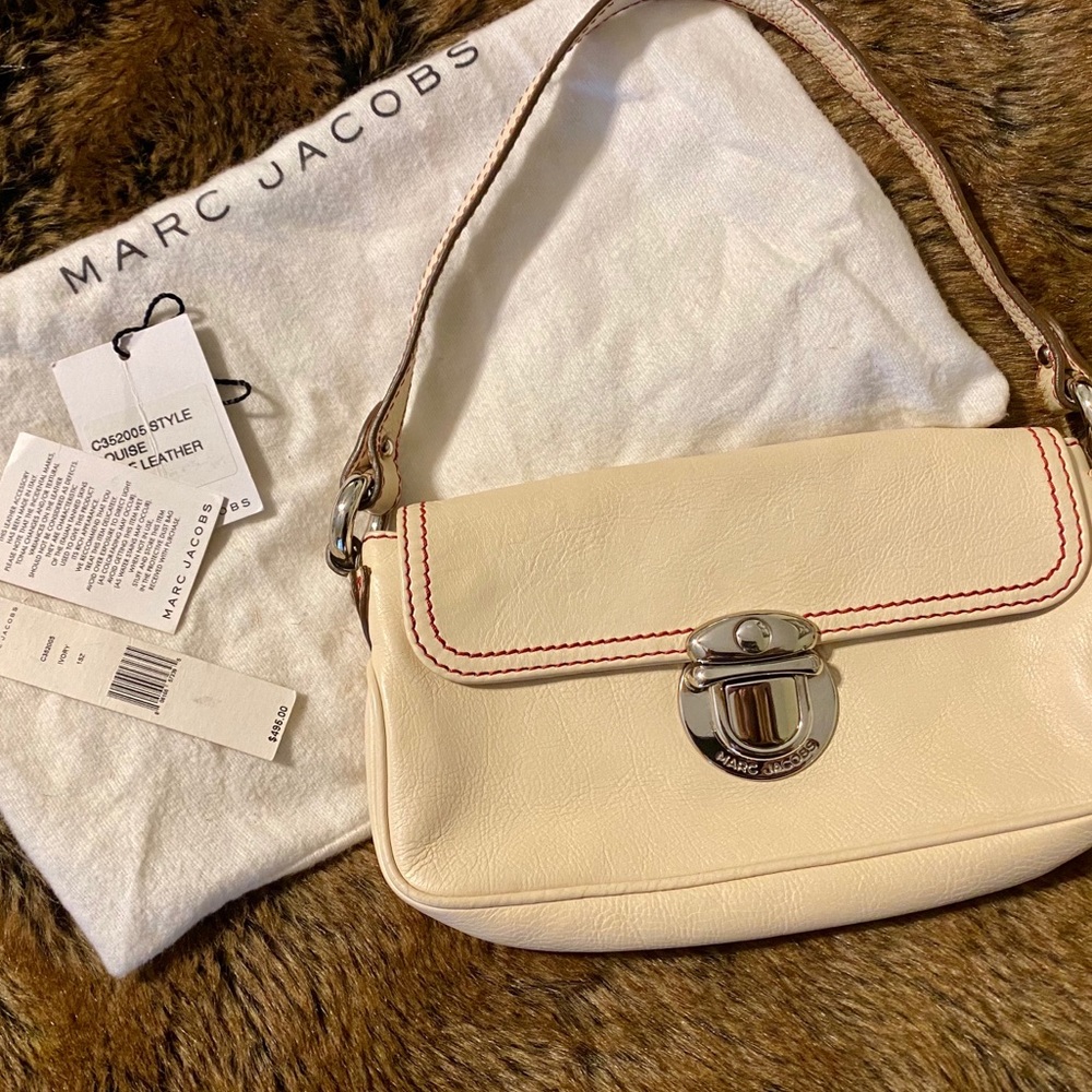 MARC JACOBS Ivory Louise Small Purse
